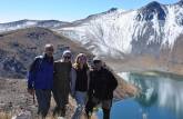 Com o Gera e a Val na crista da cratera do Nevado de Toluca, na região central do México
